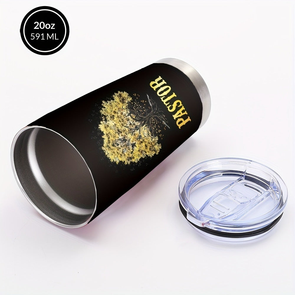 Insulated Tumbler 20oz Tree of Life Graphic Stainless Steel Travel Mug with Lid and Straw for Everyday Use