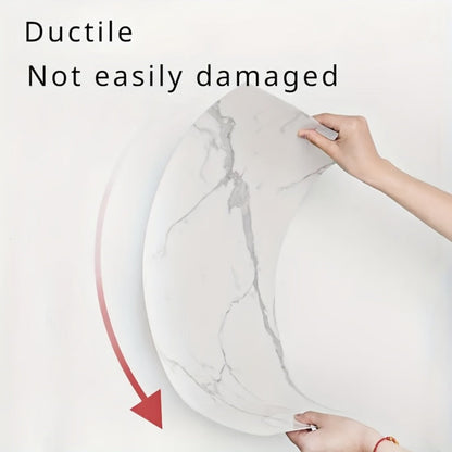 Self-Adhesive PVC Wall Sticker 22pcs Peel and Stick Marble Boho Wallpaper 11.81x23.62in Oil for Entryways, Bedrooms and Living Spaces