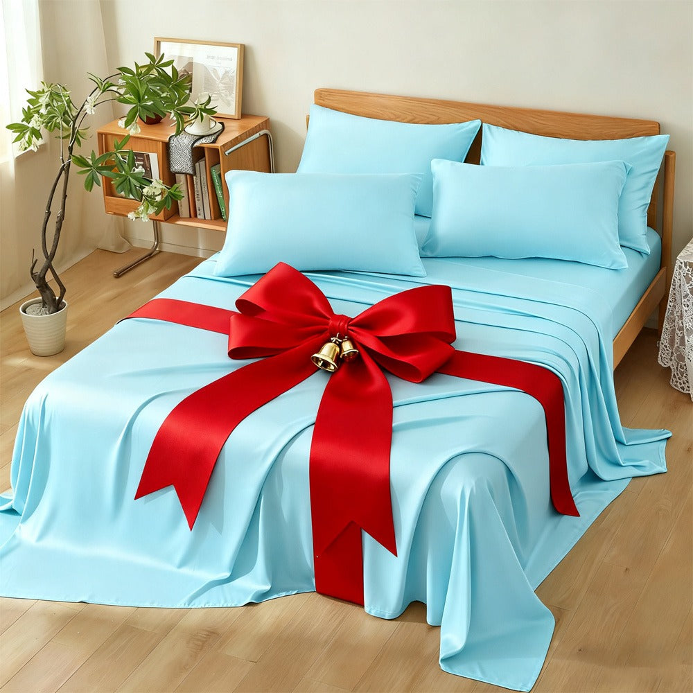 Viscose-from-Bamboo Sheet Set with 4- or 6-Piece Configurations, 11 Colors and 16-Inch Pocket Label