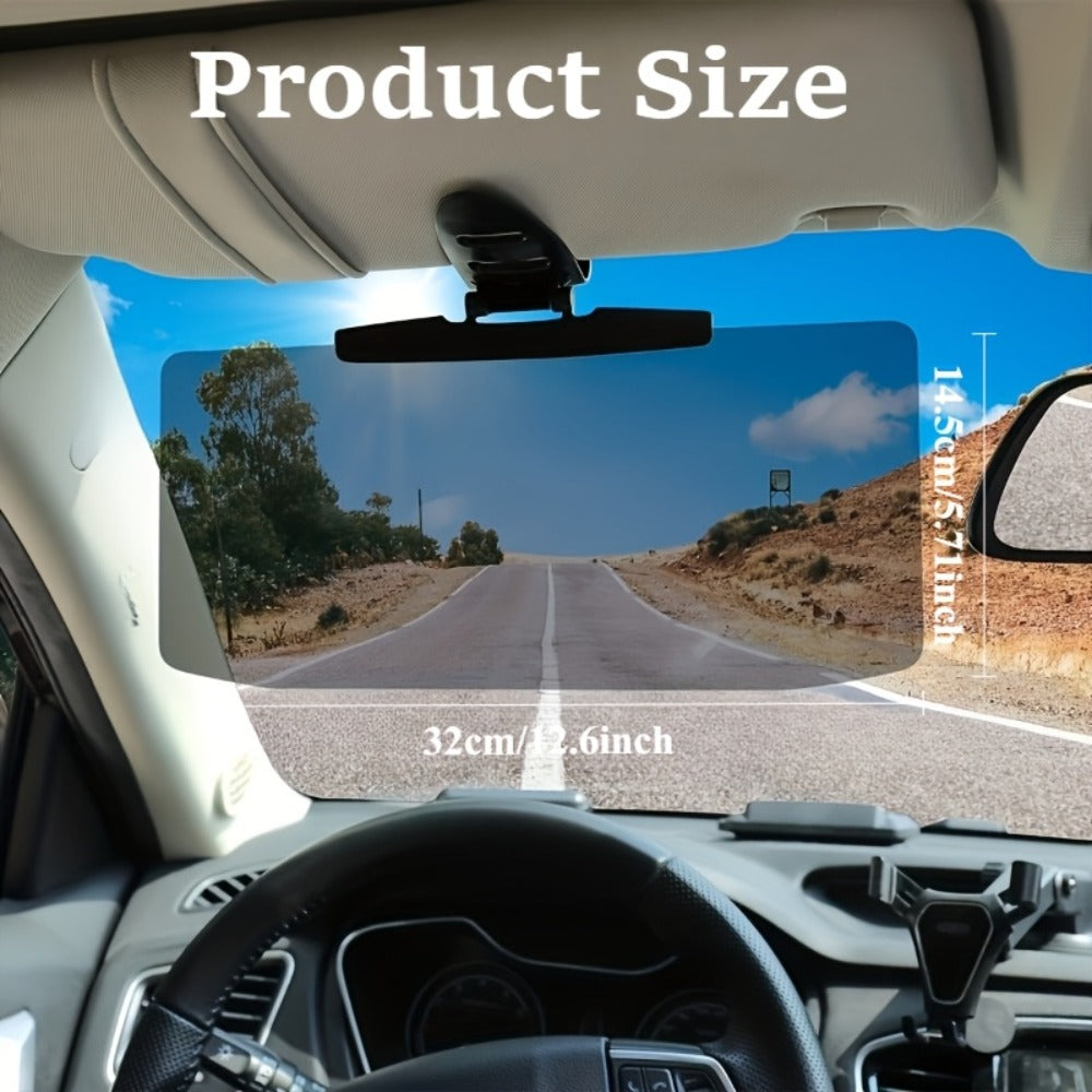 Car Visor Extender Polarized UV400 Anti-Glare | Clip-On Adjustable Sun Visor Extension, Blocks Blinding Sun & Headlight Glare
