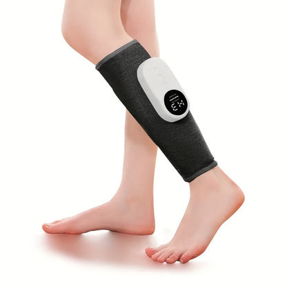 Air Compression Leg Massager, Cordless Calf & Foot Massager with 3 Intensity Levels for Legs, Thighs