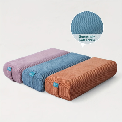 Yoga Bolster Pillow – Long Supportive Cushion for Restorative Yoga & Floor Sitting, Carry Handle & Machine Washable Cover for Meditation