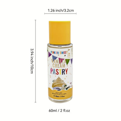 Women's Fragrance Gift Set - Body & Hair Perfume Spray 4-Piece Set 2 fl oz Each, Sweet Scent for Date Party & Gifting