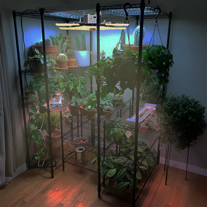 LED Grow Light Full Spectrum 4x4 ft High PAR Coverage, Aluminum Alloy Board Fast Heat Dissipation Full-Cycle Growth