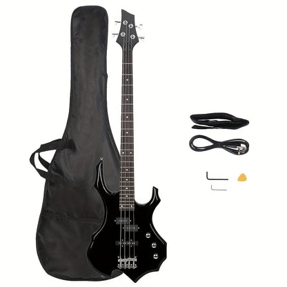 Electric Bass Guitar shown in the Obsidian option