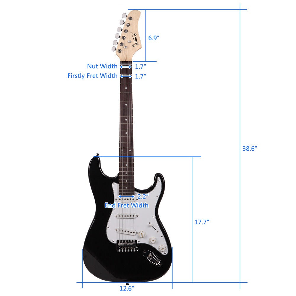 Electric Guitar, 42 mm, Red, AST, Rosewood for Lessons and Practice detail image - detail view 10