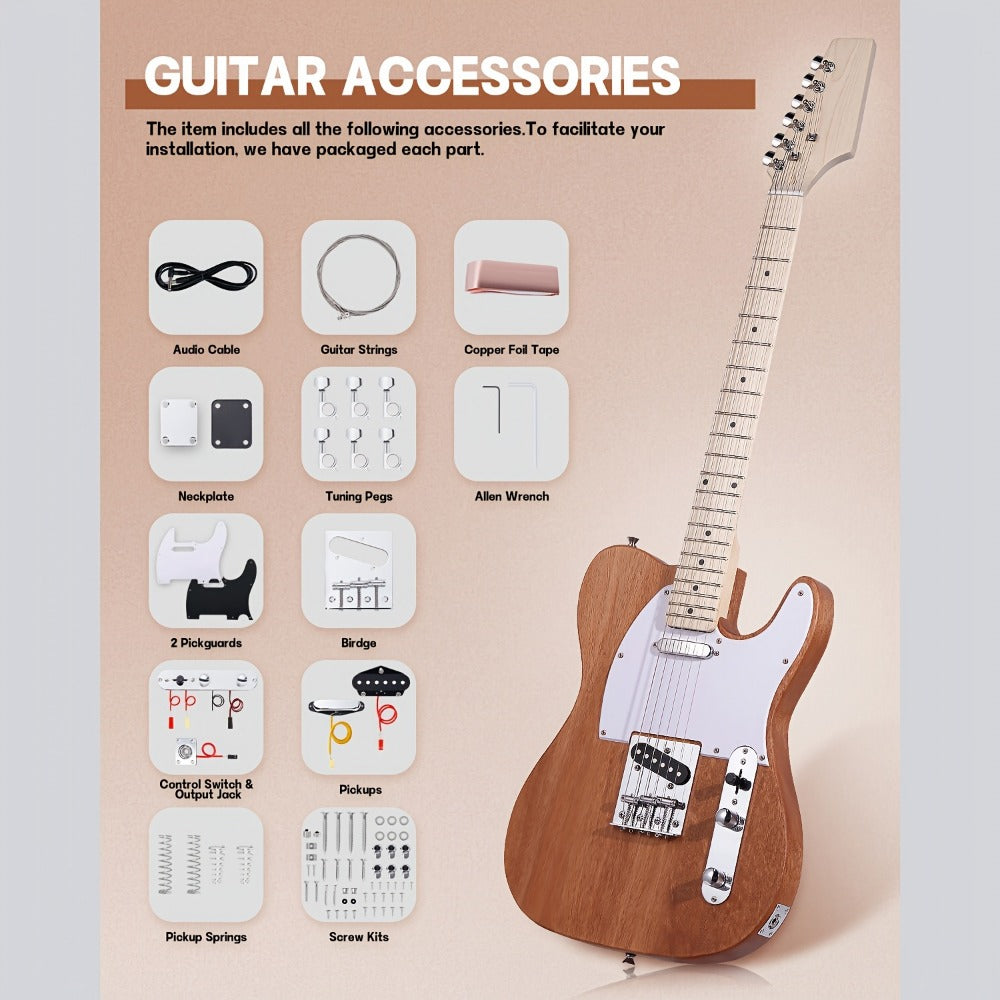 Electric Guitar, DIY TL, Leo, Jaymz, Kit for Lessons and Practice for Home Practice detail image - detail view 10