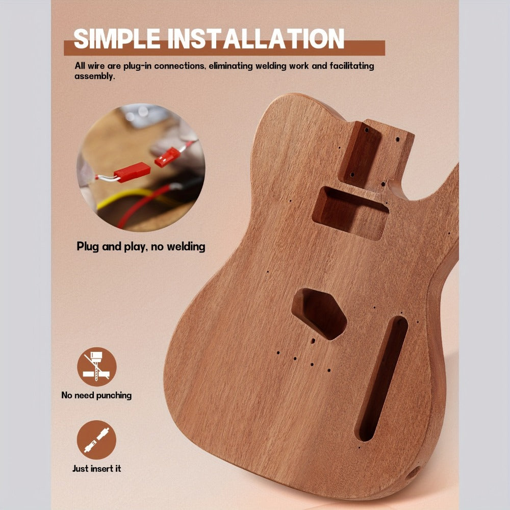 Electric Guitar, DIY TL, Leo, Jaymz, Kit for Lessons and Practice for Home Practice detail image - detail view 11
