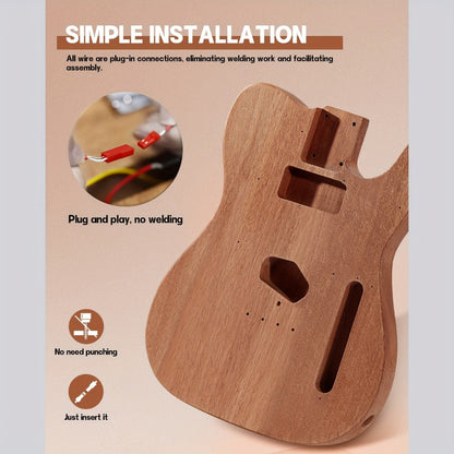 Electric Guitar, DIY TL, Leo, Jaymz, Kit for Lessons and Practice for Home Practice detail image - detail view 11