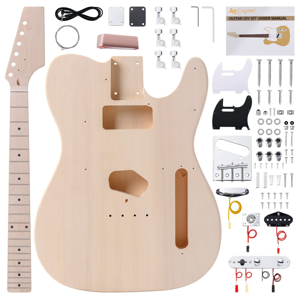 Electric Guitar, DIY TL, Leo, Jaymz, Kit for Lessons and Practice for Home Practice detail image - detail view 4