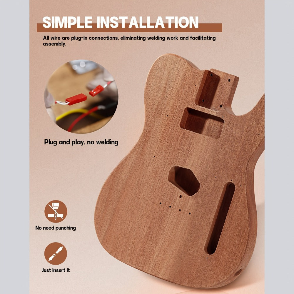 Electric Guitar, DIY TL, Leo, Jaymz, Kit for Lessons and Practice for Home Practice detail image - detail view 8