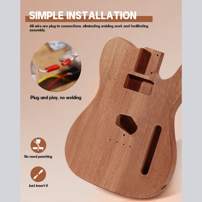 Electric Guitar, DIY TL, Leo, Jaymz, Kit for Lessons and Practice for Home Practice detail image - detail view 8