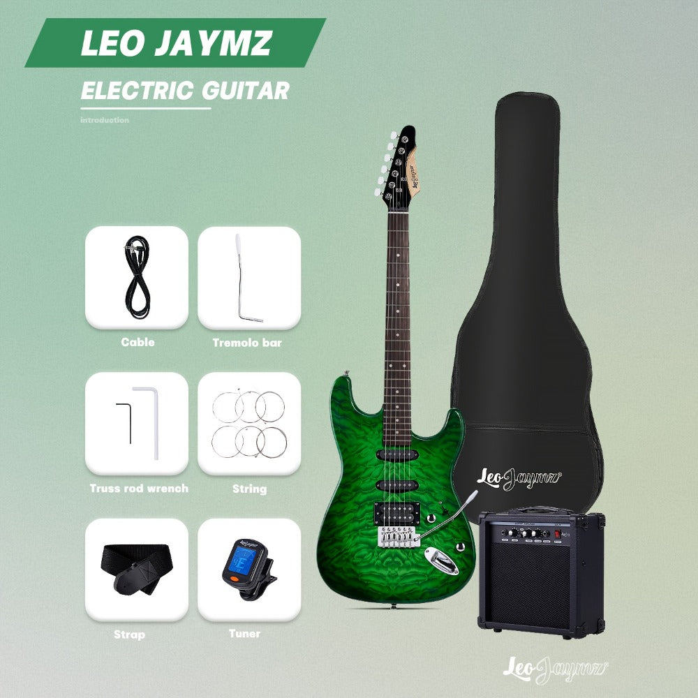 Electric Guitar, Full Size, 39 Inch, Leo, Jaymz, Inch for Lessons and Practice detail image - detail view 3