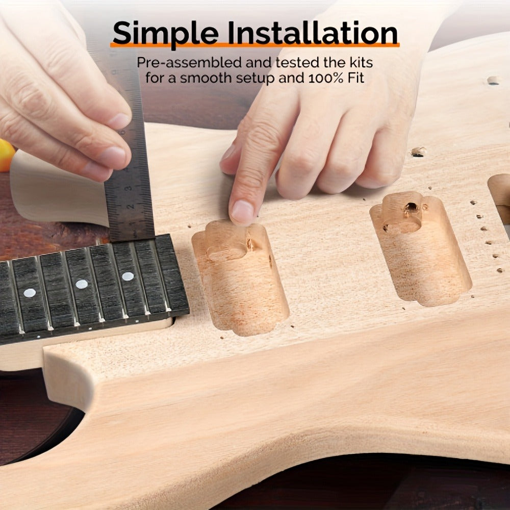 Electric Guitar, Glarry, DIY, Kit for Lessons and Practice for Home Practice, Rehearsal detail image - detail view 18
