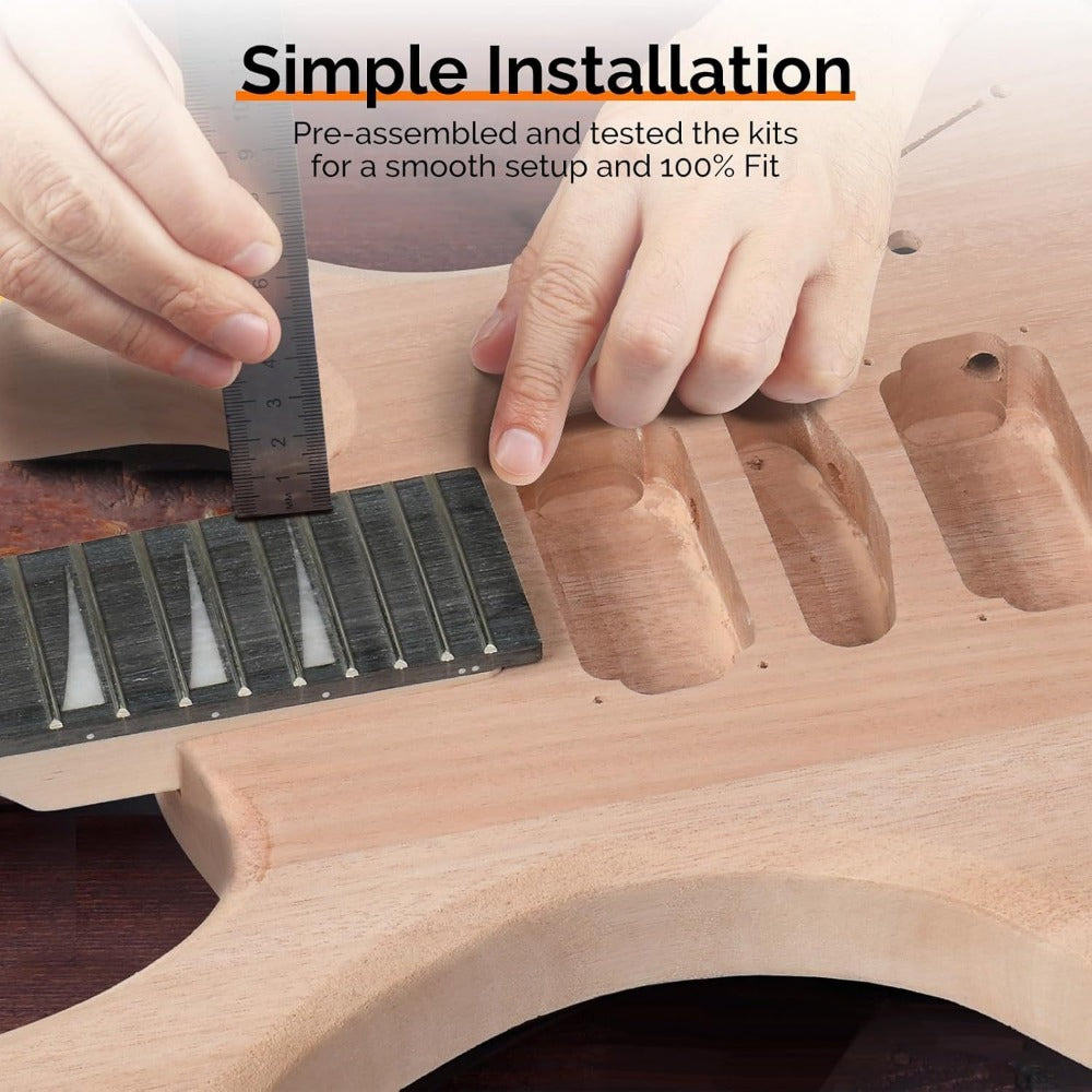 Electric Guitar, Glarry, DIY, Kit for Lessons and Practice for Home Practice, Rehearsal detail image - detail view 8