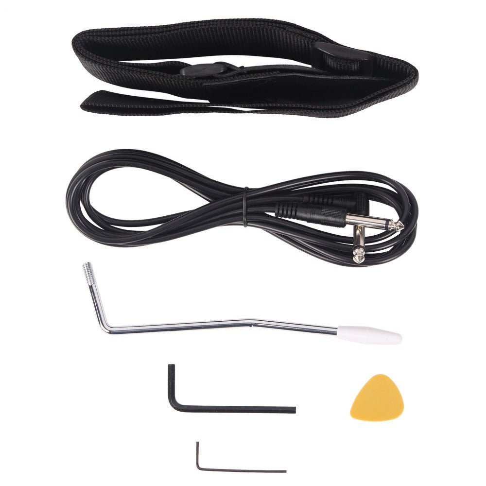 Electric Guitar, USB, 36V, Black, Dark, Blue for Lessons and Practice detail image - detail view 6