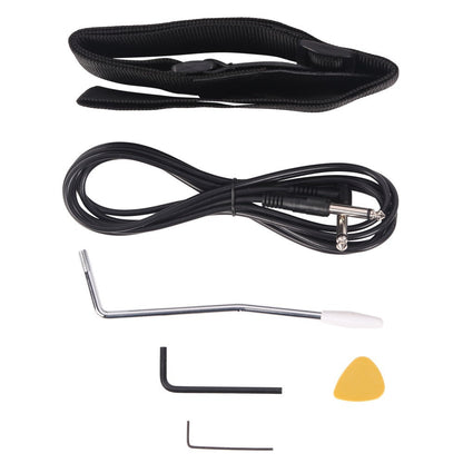 Electric Guitar, USB, 36V, Black, Dark, Blue for Lessons and Practice detail image - detail view 6