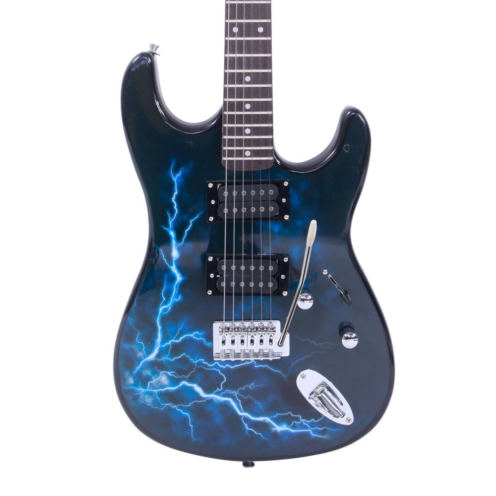 Electric Guitar, USB, 36V, Black, Dark, Blue for Lessons and Practice detail image - detail view 9