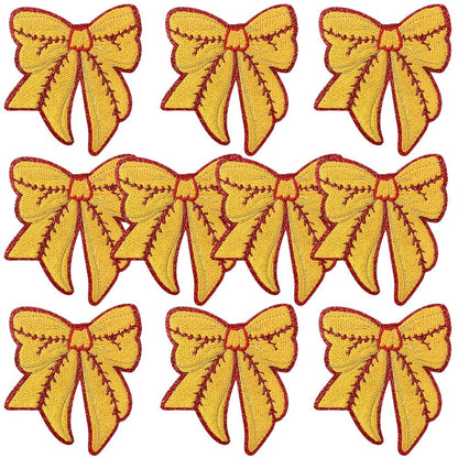 Embroidered Patch - Patches Set of 10 - Sports Bow Baseball Football Rugby Iron-On Sew-On - product detail view 5