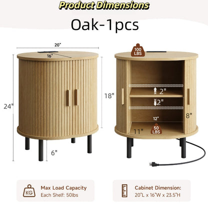 End Table with Charging Station for Work, Display, and Everyday Use in Living Room detail image - detail view 3