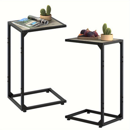 End Table shown in the 2pcs-Wood-without bag&charging option