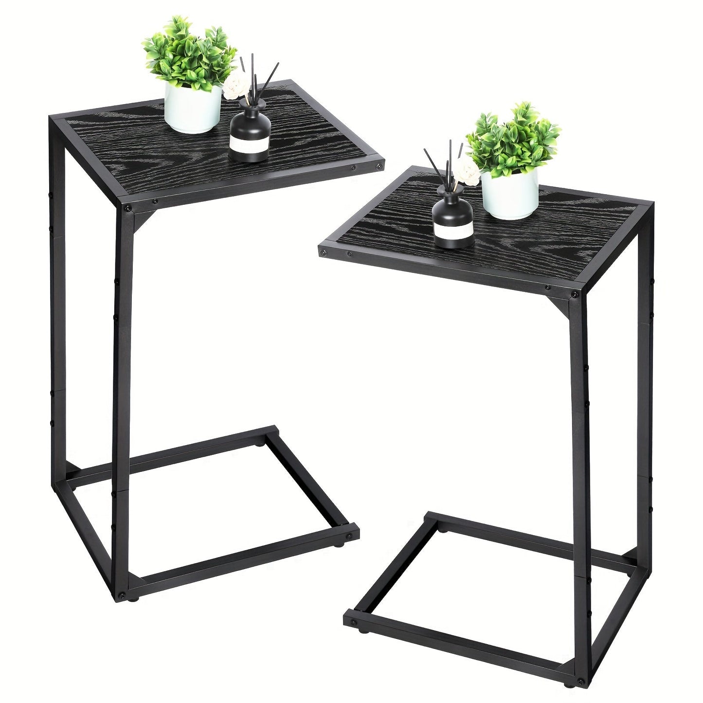 End Table shown in the Black - without bag & charging option