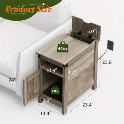 End Tables And Nightstands with Charging Station and Side Table for Living Room detail image - detail view 4
