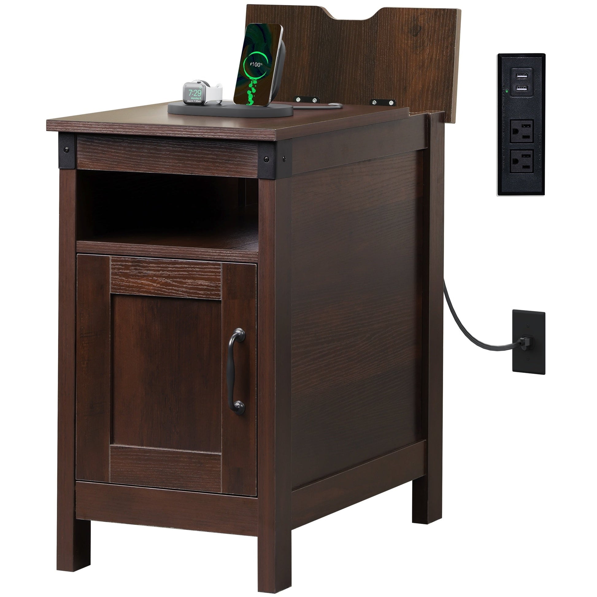 End Tables and Nightstands shown in the Espresso option