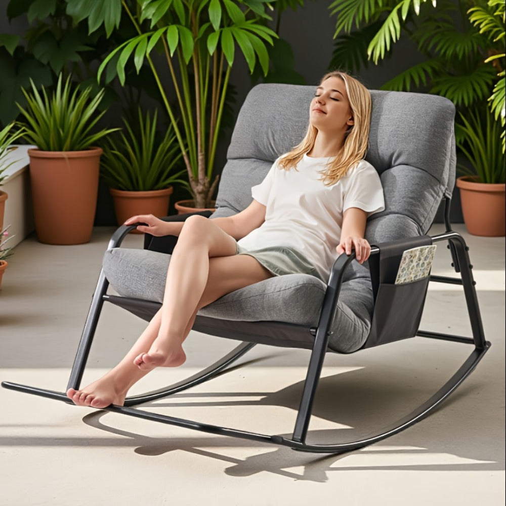 Extra-Large Outdoor Rocking Chair with Multiple Color Options for Patio detail image - detail view 8