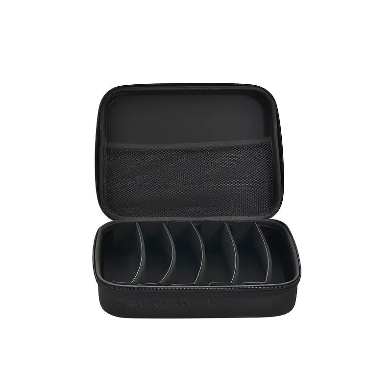 Eyewear Accessories - Hard Shell Eyeglasses Organizer Case - Adjustable 7-Slot Portable Storage - product detail view 11