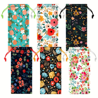 Eyewear Accessories - Microfiber Eyeglass Pouch 24 Pack Drawstring Soft Glasses Case Bag - product detail view 10