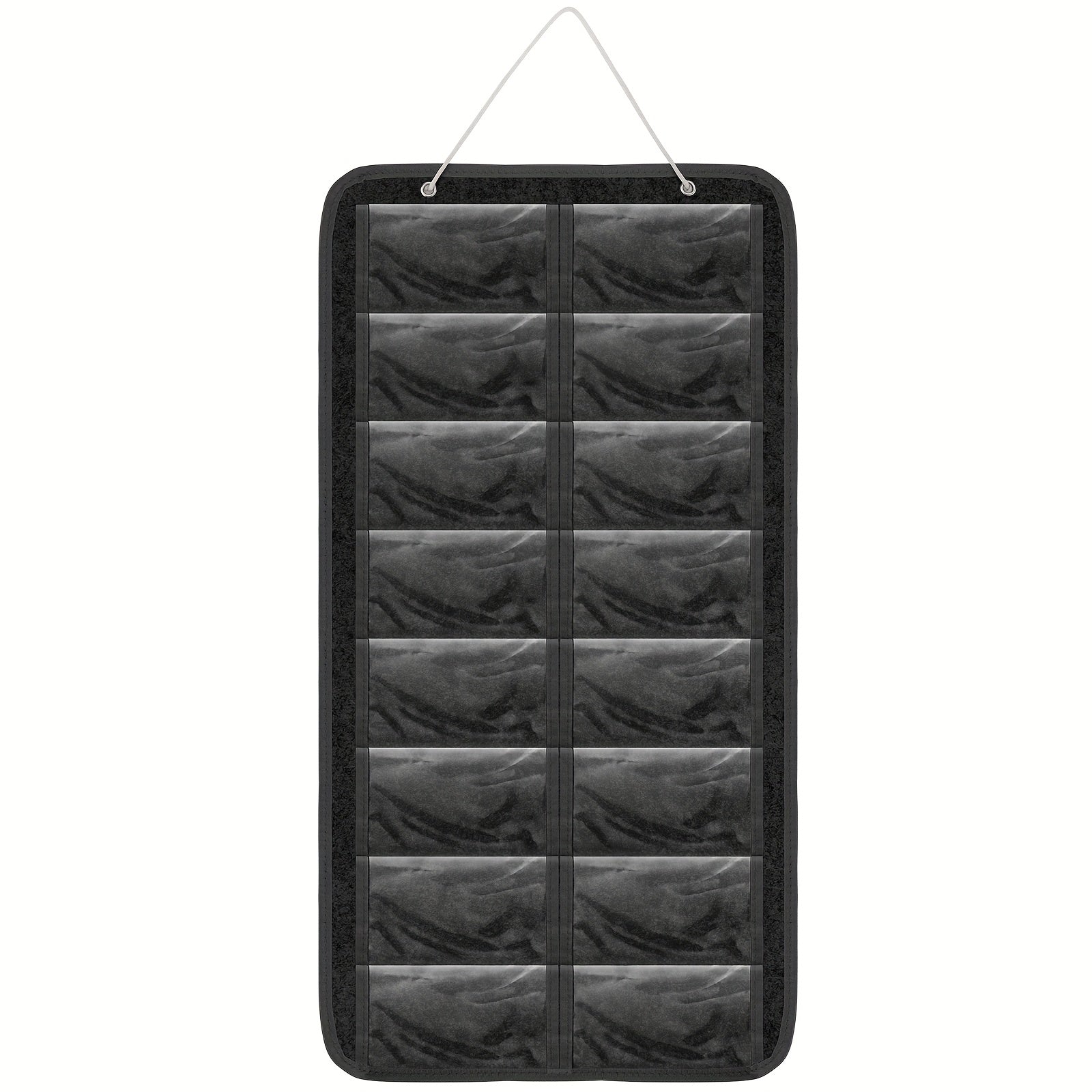 Eyewear Accessories - Sunglasses Organizer 16 Pockets Hanging Wall-Mounted Felt Storage Bag - product detail view 10