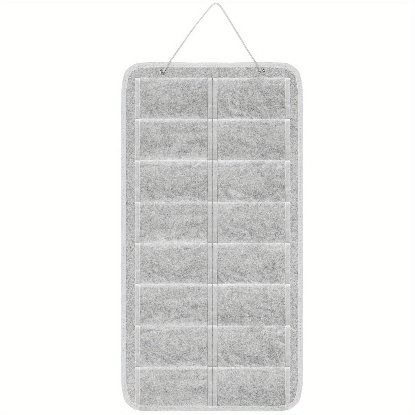 Eyewear Accessories - Sunglasses Organizer 16 Pockets Hanging Wall-Mounted Felt Storage Bag - product detail view 11