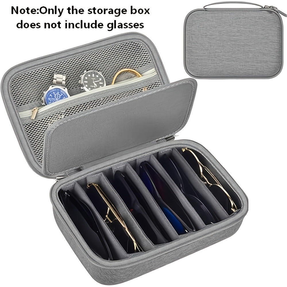Eyewear Accessories - Sunglasses Organizer Case Travel Storage Bag Multi-Slot for Men Women - product detail view 23