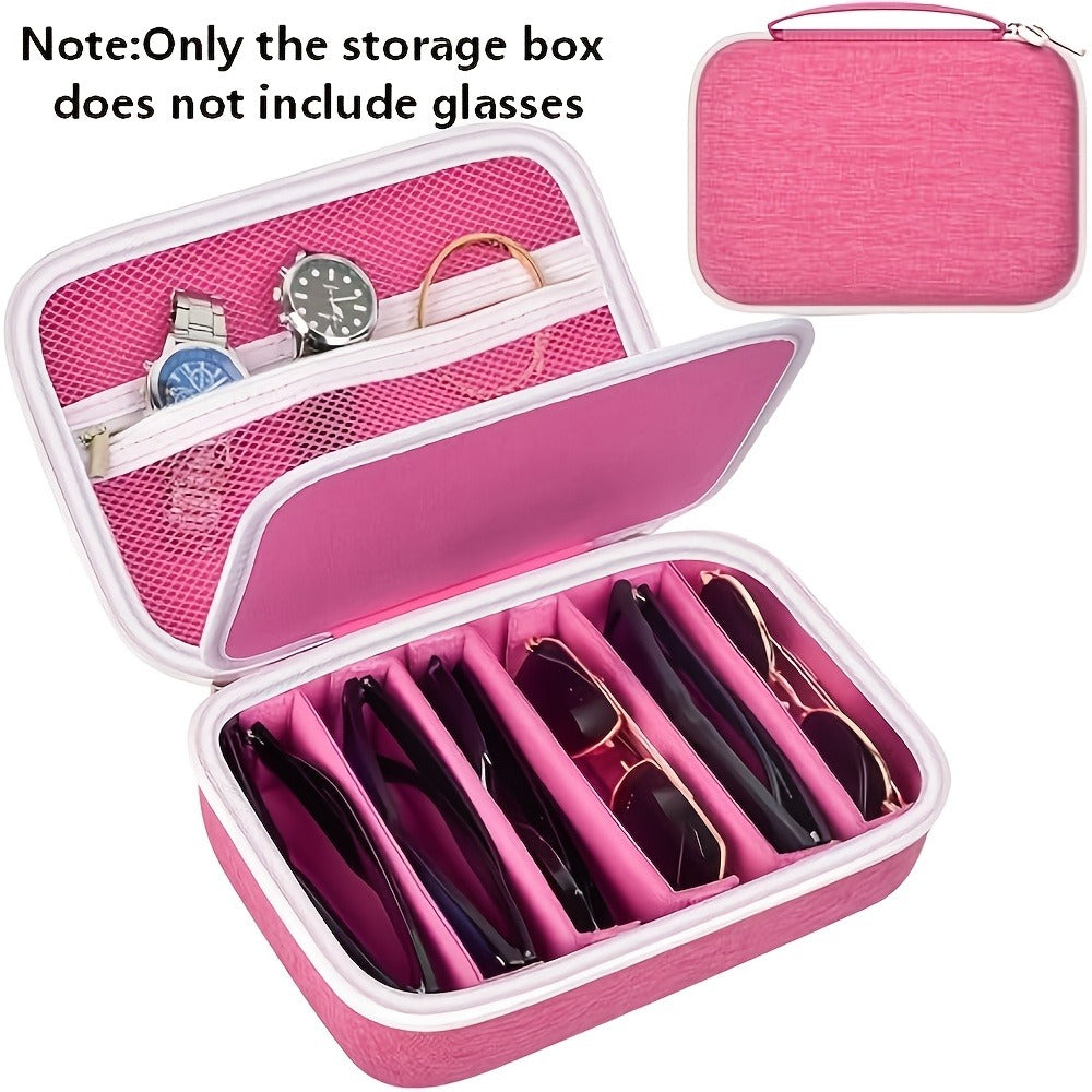 Eyewear Accessories - Sunglasses Organizer Case Travel Storage Bag Multi-Slot for Men Women - product detail view 24