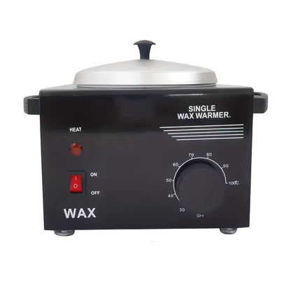 Electric Wax Warmer Kit Adjustable Temperature 0-100°C Aluminum Pot Anti-Scald – Professional Hair Removal Wax Heater Machine for Body Legs