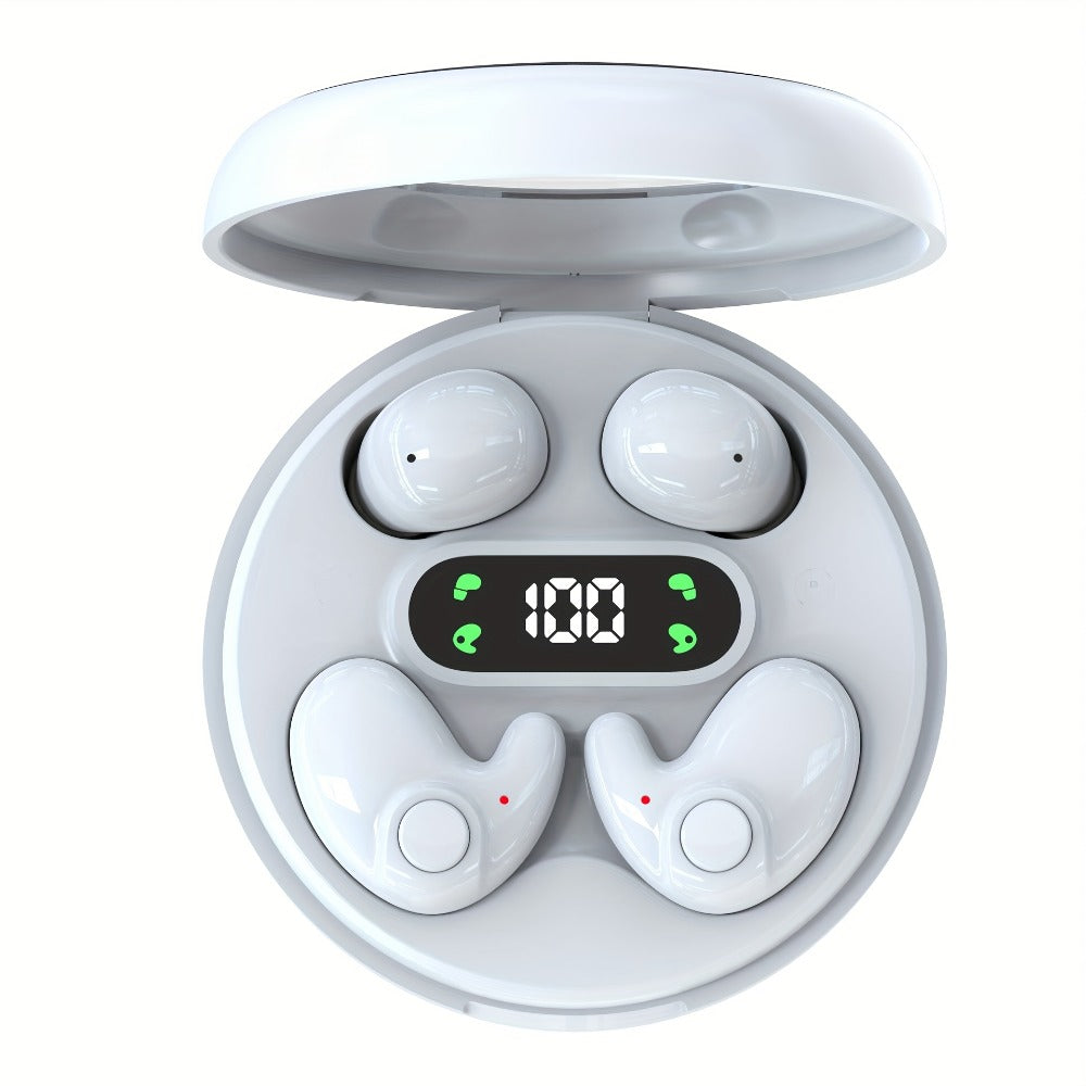 2-in-1 Wireless Earphones Couples Shared Audio Long Battery Life Clear Sound TV Movies for Bedside Audio, Alarms and Room Entertainment