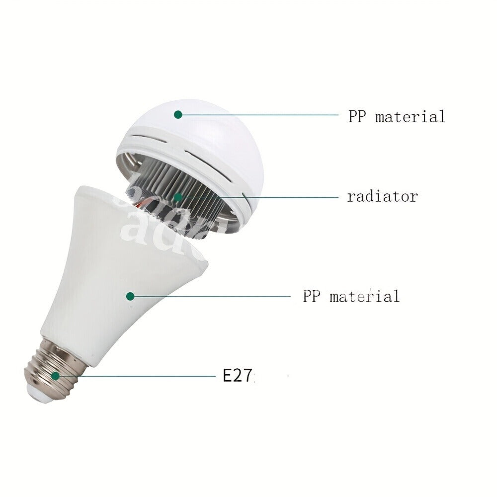 Emergency Light Bulb for Power Outages, Self-Charging Battery Backup LED Bulb 1200mAh 60 Watt Equivalent
