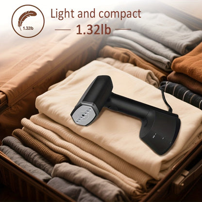 1200W Handheld Garment Steamer with 270ml Tank, 30-Second Heat-Up Marking and Removable Base