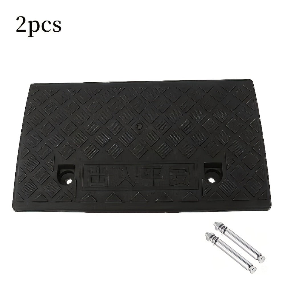 Portable Plastic Car Ramps – Heavy Duty Anti-Slip Threshold Ramps for Cars, Wheelchairs, Bicycles & Medical Equipment, Weather Resistant