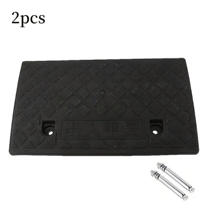 Portable Plastic Car Ramps – Heavy Duty Anti-Slip Threshold Ramps for Cars, Wheelchairs, Bicycles & Medical Equipment, Weather Resistant