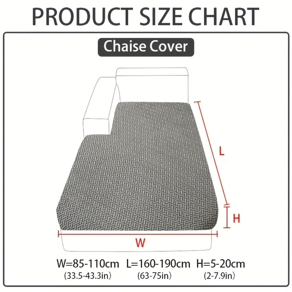 Sofa Cover Sectional Panel Options for Single to 4 Seats, Chaise, Armrest Pair or Backrest in Five Colors