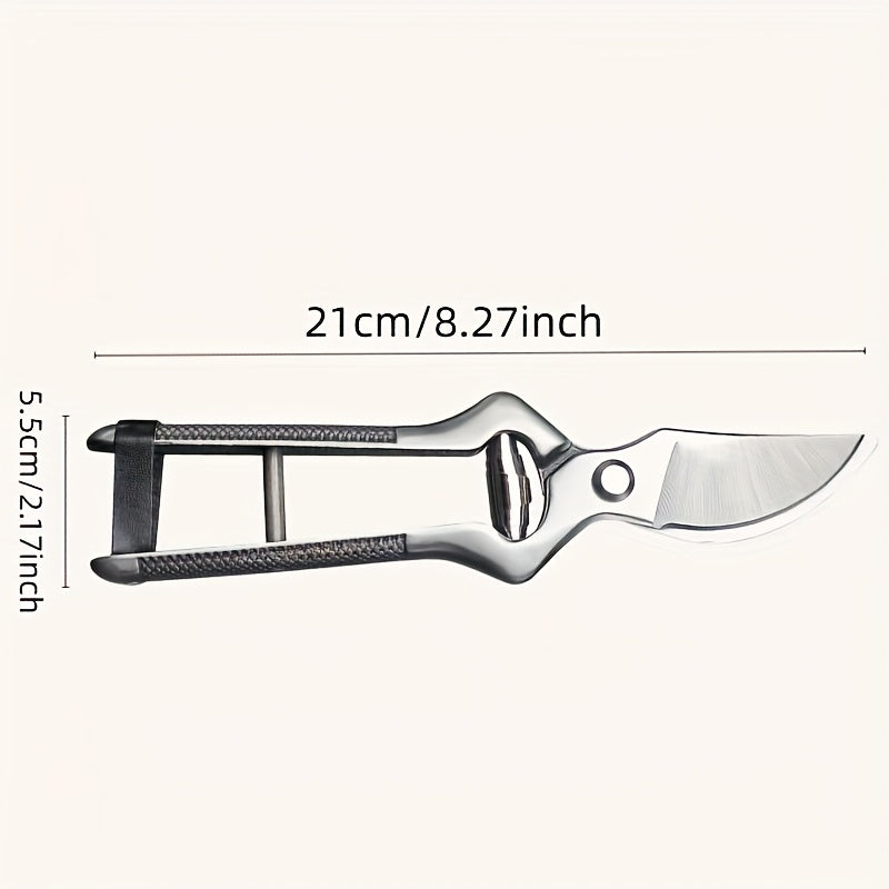 Bypass Pruning Shears with High-Carbon-Steel Label, Safety Lock and 21 x 5.5cm Pictured Size