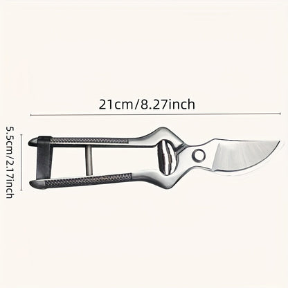 Bypass Pruning Shears with High-Carbon-Steel Label, Safety Lock and 21 x 5.5cm Pictured Size