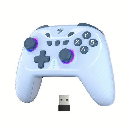 2.4G Wireless PC Game Controller in Five Colors with Hall-Effect Sticks, RGB Lighting and USB Receiver