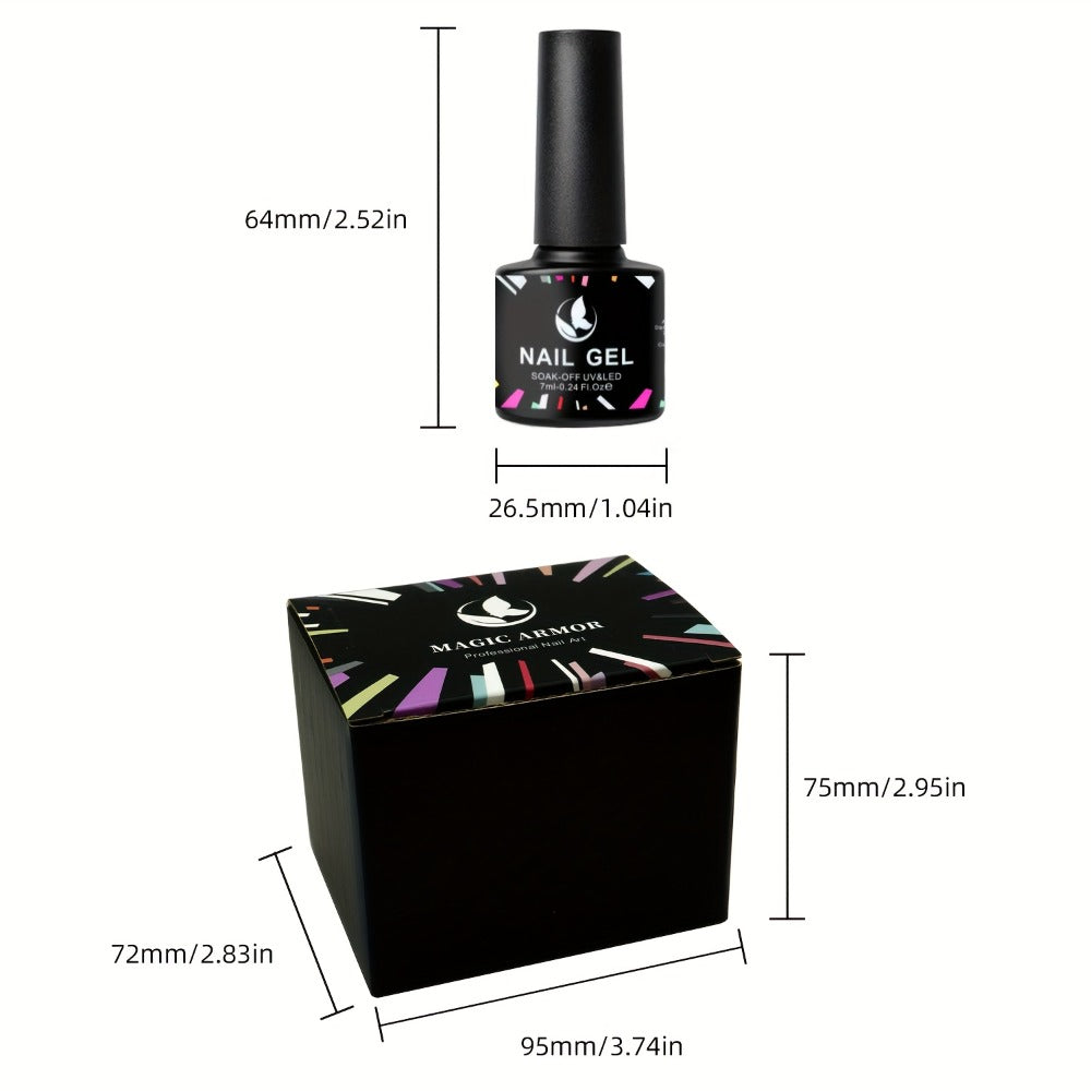 Gel Nail Polish 8-Color Rhapsody Pastel Set with Soft Muted Tones for All-Season UV/LED Soak-Off Nail Art