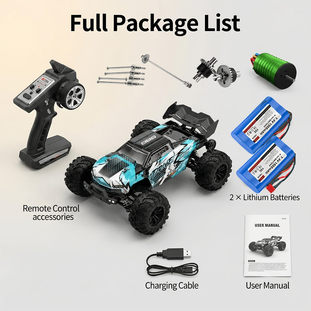 High Speed RC Off-Road Car 70KM/H Brushless Motor 1:14 1:16 Scale with the Listed Color, Size or Set Options for Everyday Use