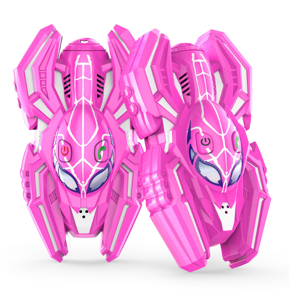 Spider Walkie Talkies for Kids 2-Pack, 2-Way Radio Toy, Grip, Push-to-Talk, Lanyard Hole, Ages 3-12 Boys & Girls