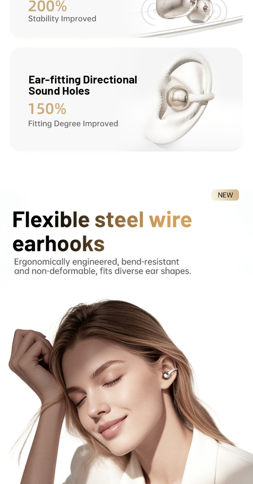 Philips TWS Ear Clip Sport Headset Hi-Fi Bass Stereo HD Calls Earhook Wireless Bluetooth for an Everyday Personal Care Routine
