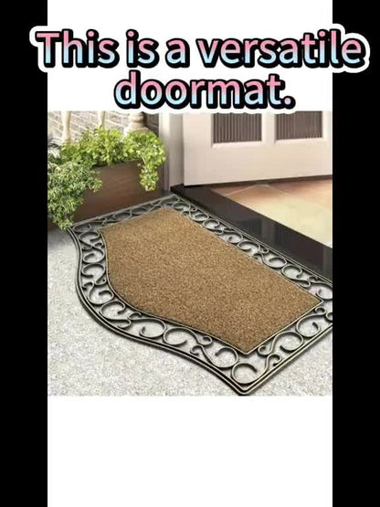 Door Mat | PVC Hollow Anti-Slip Mud Scraper Outdoor Entrance Holiday